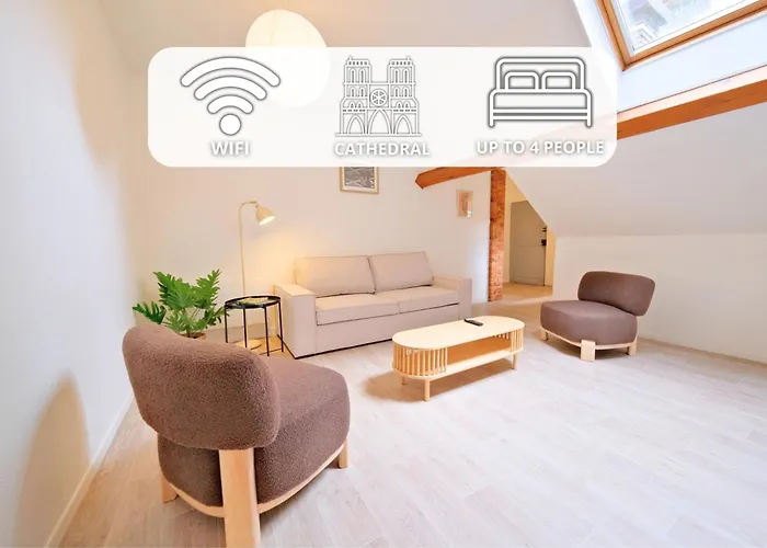 L'ange Au Sourire - Cathedrale - 3 Lägenhet *