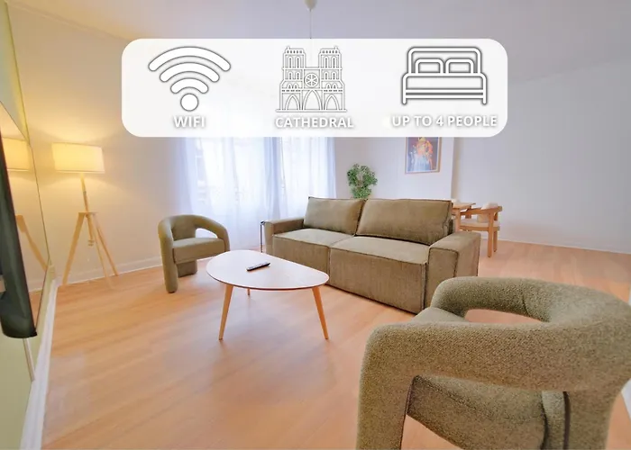 Lägenhet L'ange Au Sourire - Cathedrale - 3 Reims